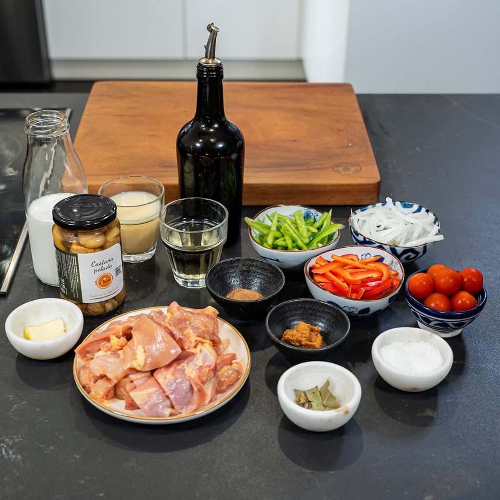 1. pollo a la parmentier - ingredientes