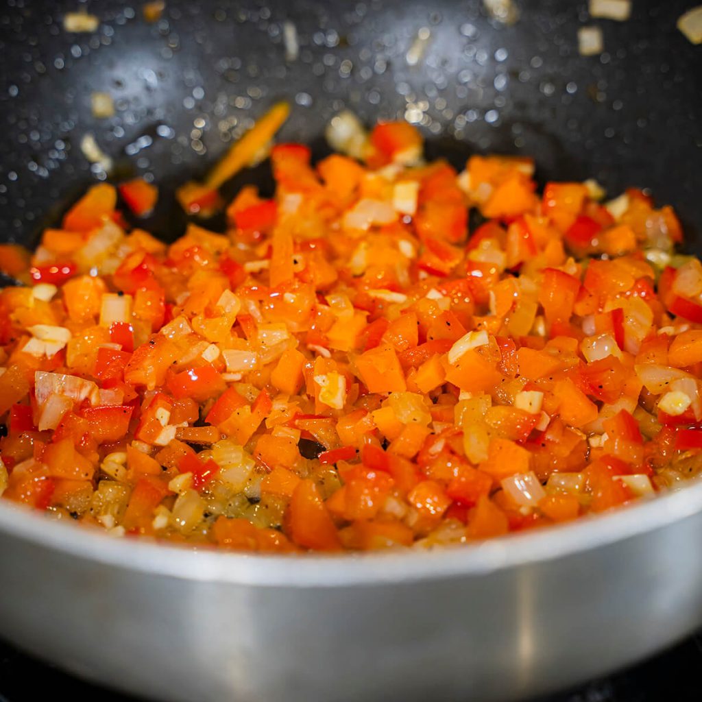 3. Lentejas de invierno con castanas - sofrito