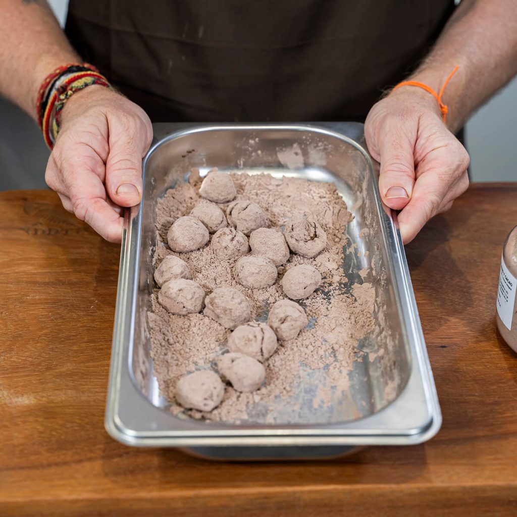 3. trufas - envolver castanas