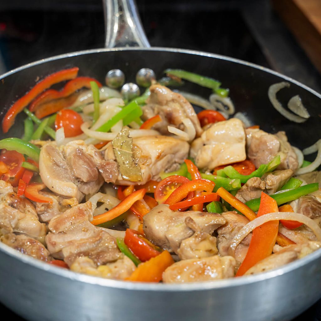 4. pollo a la parmentier - cocinar con verduras