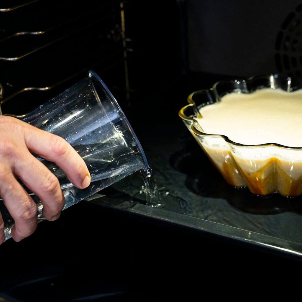 8. Flan de castanas - bano maria