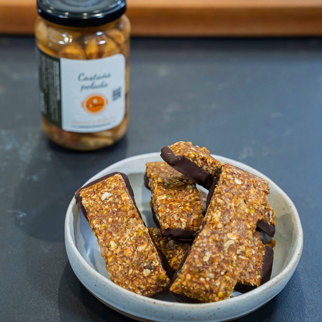 9. Barritas energeticas con castanas - servir