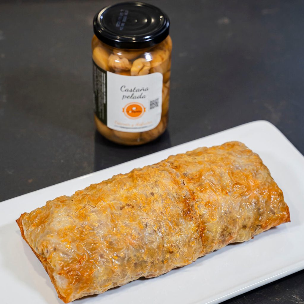 9. Pastel de carne con castanas - servir